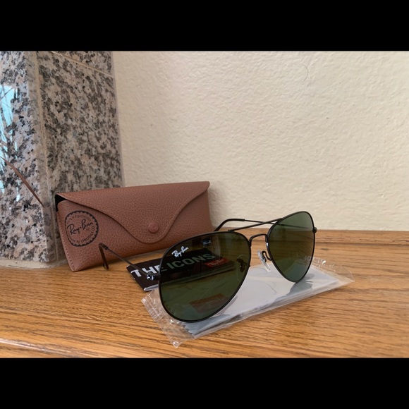 Authentic Ray-Ban Aviator Sunglasses 58mm NEW - Picture 10 of 16